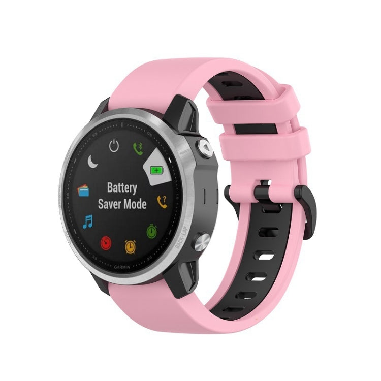 Silicone Two-color Strap, For Garmin Fenix 6S