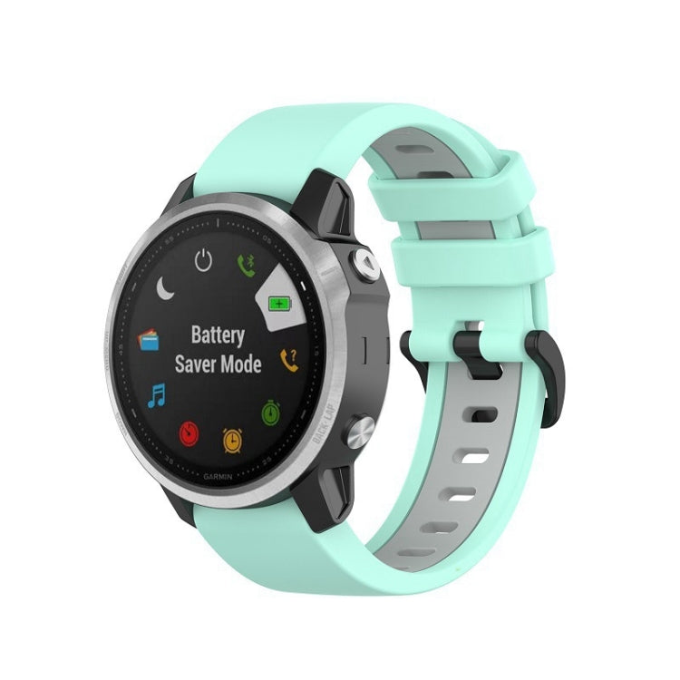 Silicone Two-color Strap, For Garmin Fenix 6X