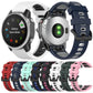 Silicone Two-color Strap, For Garmin Fenix 6