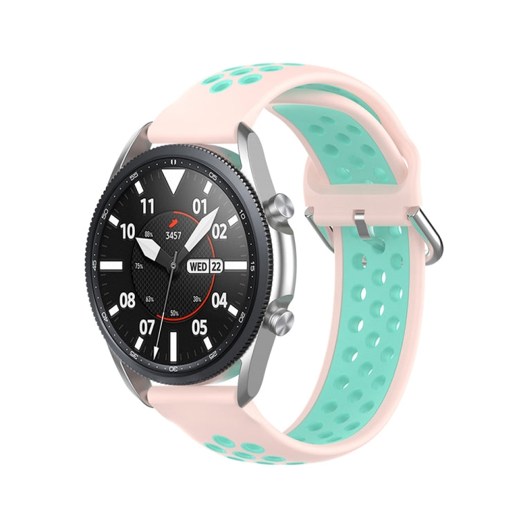 Silicone Sports Two-tone Strap, Size: 22mm, For Galaxy Watch 3 45mm