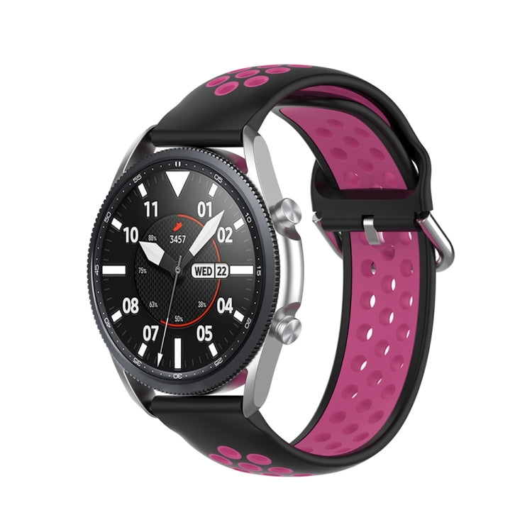 Silicone Sports Two-tone Strap, Size: 22mm, For Galaxy Watch 3 45mm