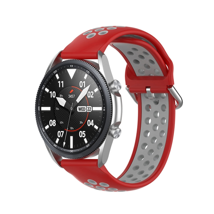 Silicone Sports Two-tone Strap, Size: 22mm, For Galaxy Watch 3 45mm