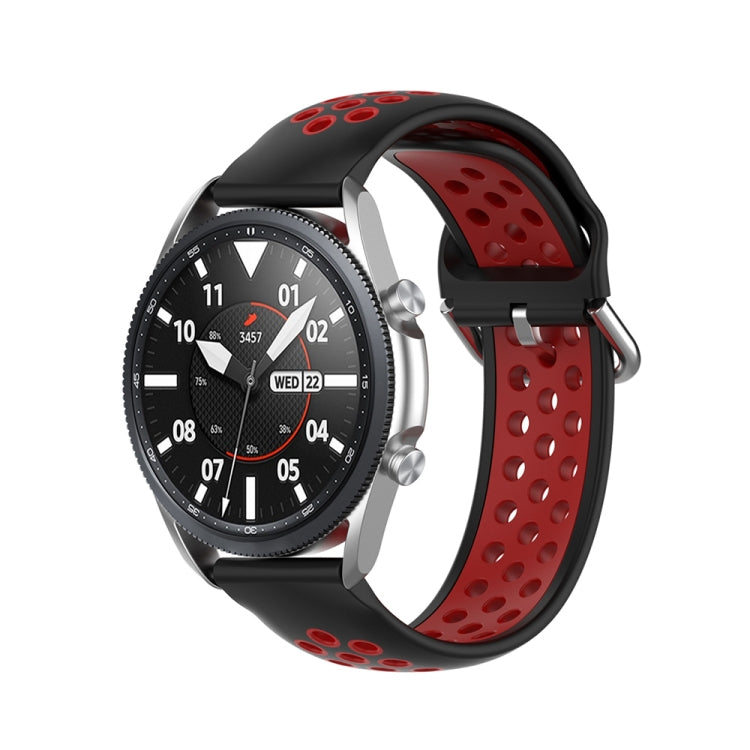 Silicone Sports Two-tone Strap, Size: 22mm, For Galaxy Watch 3 45mm
