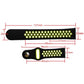 For Smasung Gear S4 Active 22mm Two-color Silicone Replacement Strap Watchband
