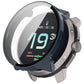 Dark blue protective watch case with integrated tempered glass screen protector for Suunto Race S