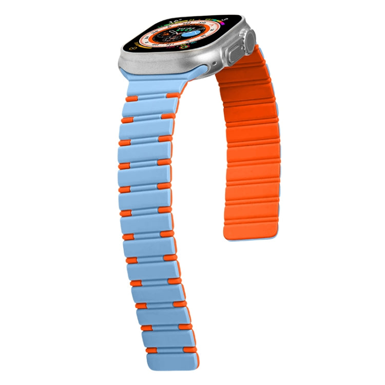 Two-color Magnetic Silicone Watch Band, For Apple Watch Series 3 42mm