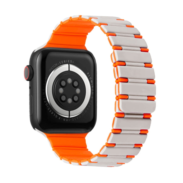 Two-color Magnetic Silicone Watch Band, For Apple Watch Series 3 42mm