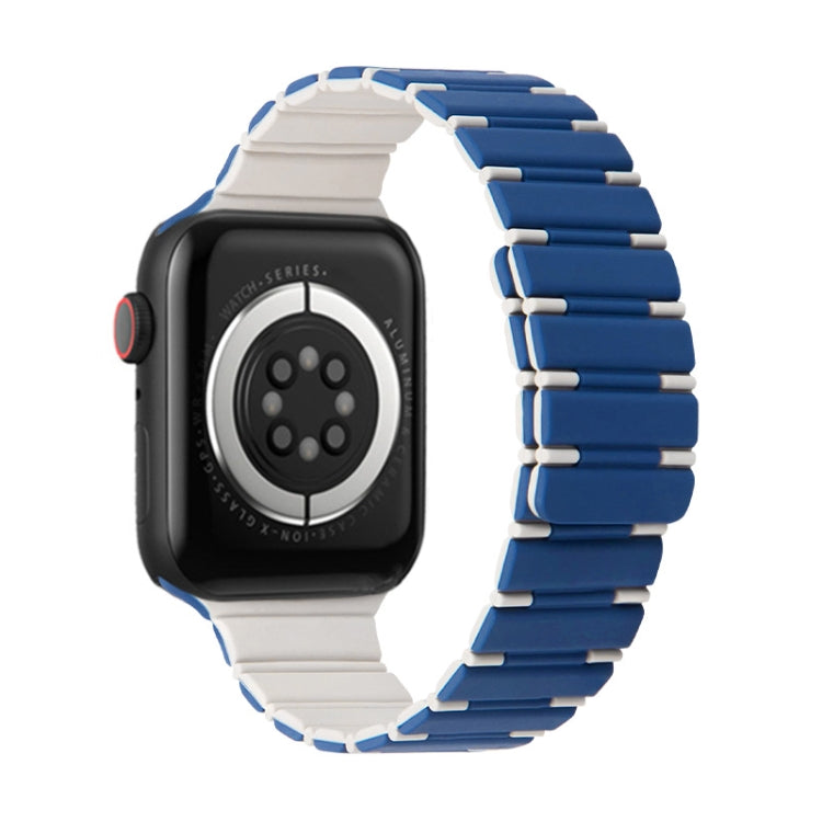 Two-color Magnetic Silicone Watch Band, For Apple Watch Series 3 42mm