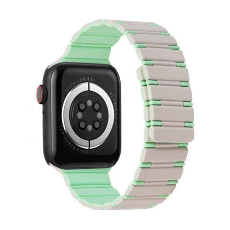 Two-color Magnetic Silicone Watch Band, For Apple Watch Series 3 42mm