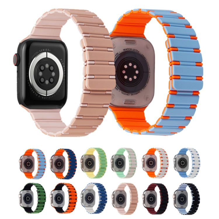 Two-color Magnetic Silicone Watch Band, For Apple Watch Series 3 42mm