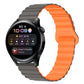 Two Color Magnetic Silicone Watch Band, 20mm, 22mm