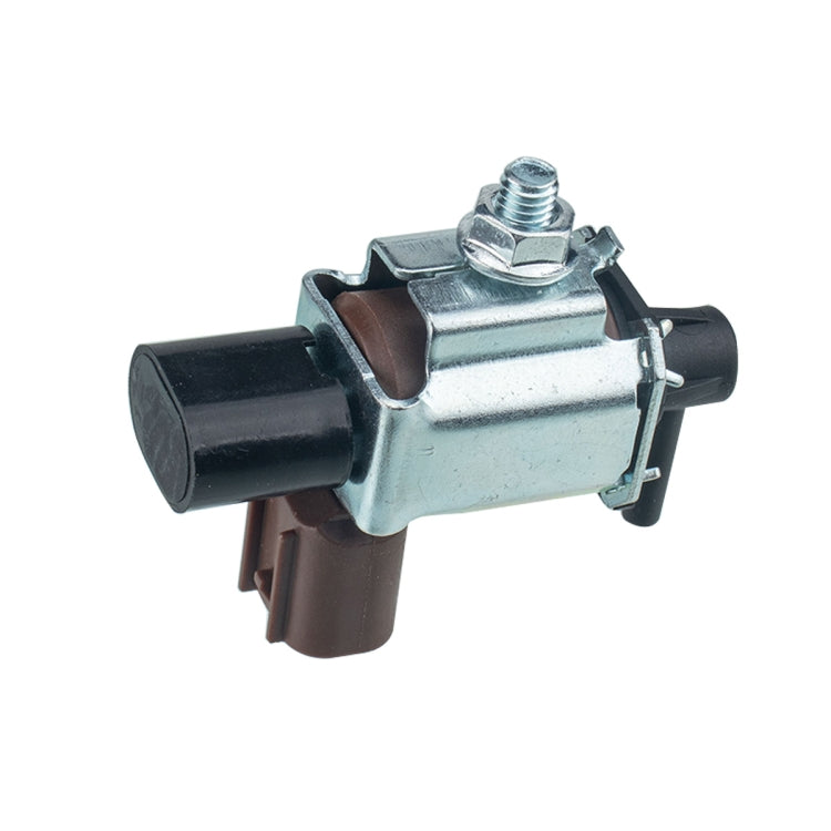 Auto vacuum solenoid valve with black connector and silver metal body