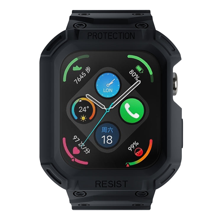 Front view of black protective watch case for Huawei Watch Fit3