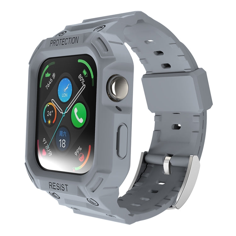 Light gray TPU watch band with protective case and buckle for Huawei Watch Fit3