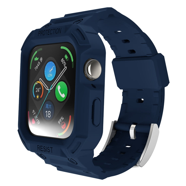 Midnight blue TPU watch band with protective case and buckle for Huawei Watch Fit3