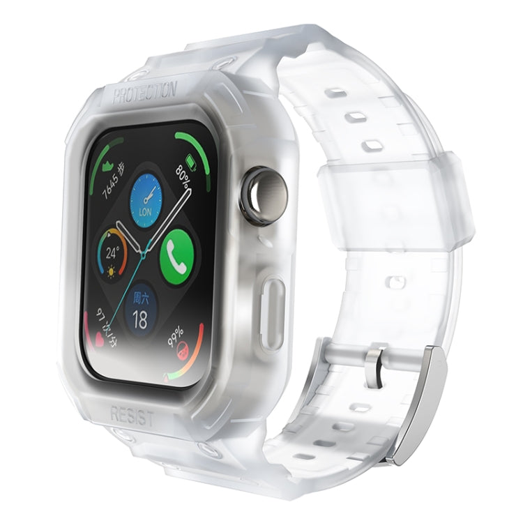 Frosted transparent TPU watch band with protective case and buckle for Huawei Watch Fit3
