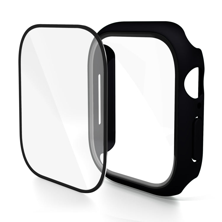 Apple Watch case with integrated screen protector in black
