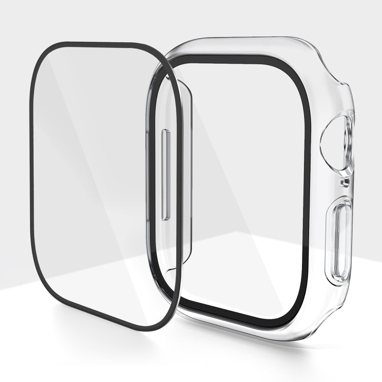 Apple Watch case with integrated screen protector in clear
