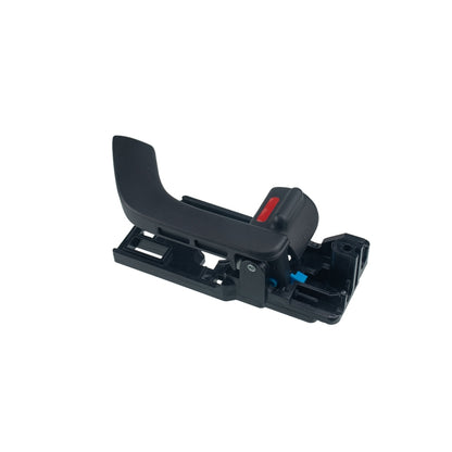 Right front inner door handle, black plastic with red release tab