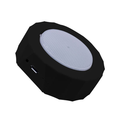 USB car LED reading light, black housing with circular LED diffuser panel