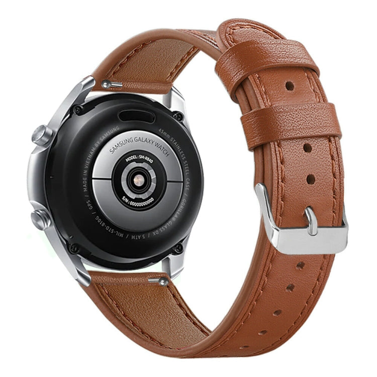 For Galaxy Watch 3 45mm Leather Replacement Strap Watchband, For Galaxy Watch 3 45mm