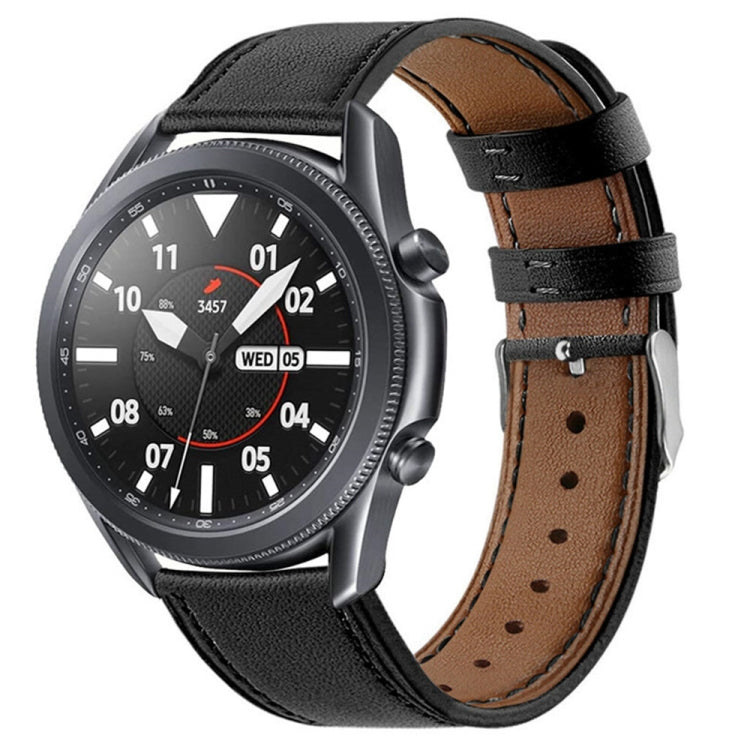 For Galaxy Watch 3 45mm Leather Replacement Strap Watchband, For Galaxy Watch 3 45mm
