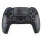 Camouflage black wireless PS5 game controller with dual thumbsticks and button layout
