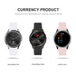 Silicone watch straps with reverse buckle in white, black, and pink colors