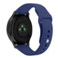 Navy silicone watch strap with reverse buckle and perforation holes, large size
