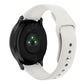 Light gray/white silicone watch strap with reverse buckle and perforation holes, large