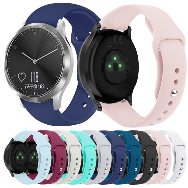 Assorted color silicone watch straps with reverse buckles and perforated holes for Garmin smartwatch
