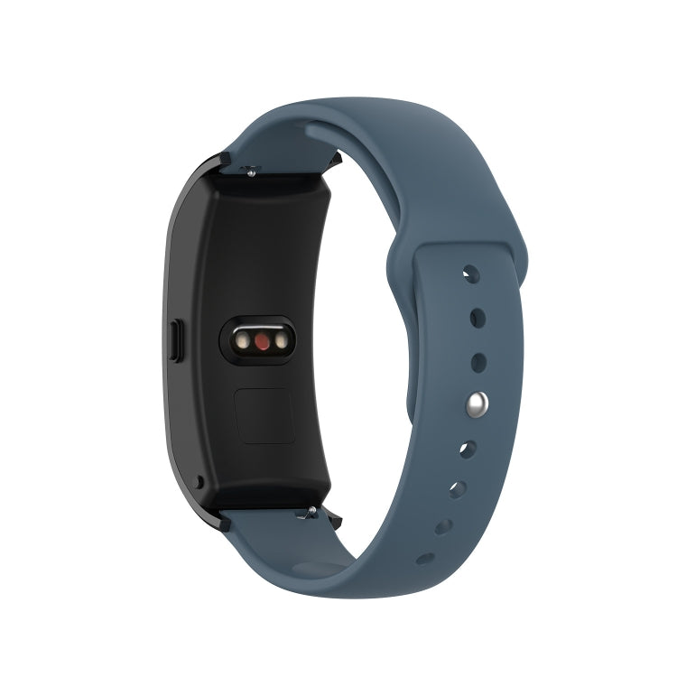Large silicone SLR-buckle watch strap for Garmin Vivomove 3s/4s, dark blue