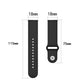 18mm SLR Buckle Fashion Silicone Strap, Size: Small Code, For Garmin Vivomove 3s / 4s