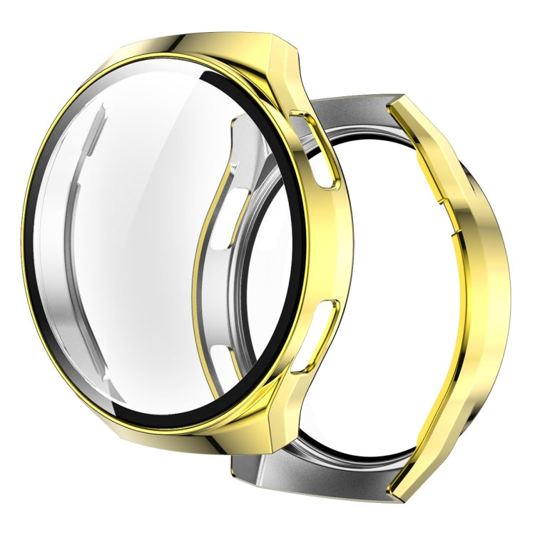 Gold watch screen protector and fully plated PC case set for Huawei Watch GT2e