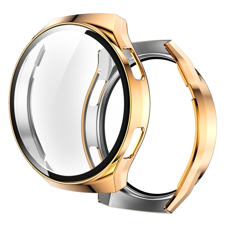 Rose gold watch screen protector and fully plated PC case set for Huawei Watch GT2e