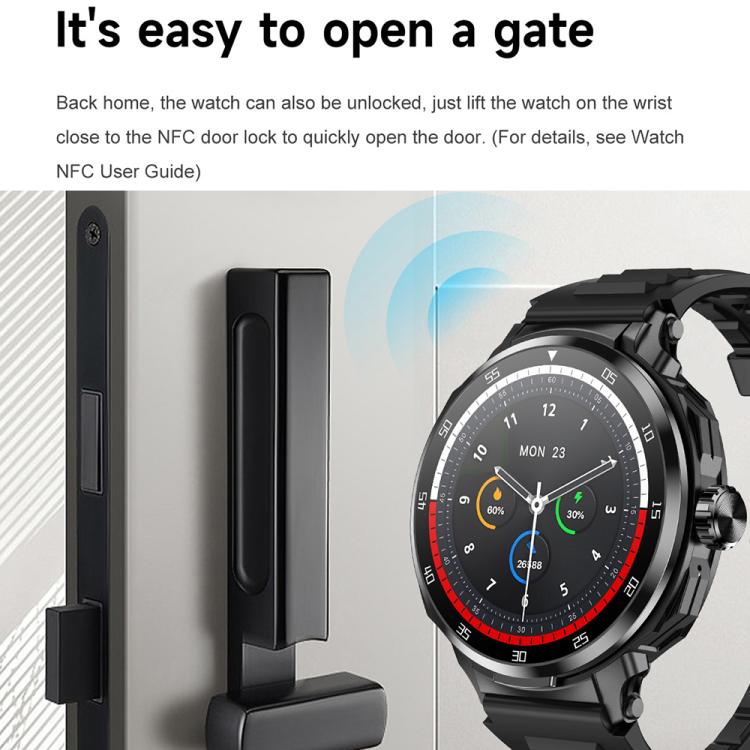 D11 1.46 inch 2 in 1 Bluetooth Earphone Smart Watch, Support Bluetooth Call / NFC / Heart Rate, D11 (Black), D11 (Green)