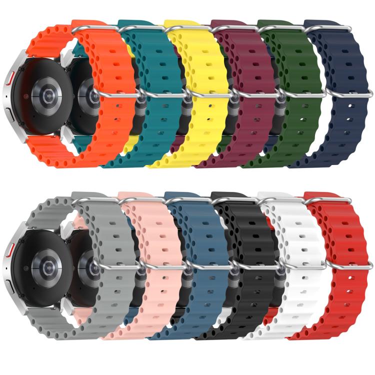 xDfind Ocean Style Silicone Solid Color Watch Band, 20mm, 22mm