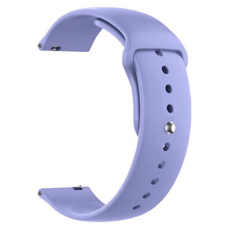 xDfind silicone watch band in pale lavender with adjustment holes and a silver pin