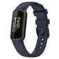 For Fitbit Inspire 3 xDfind Solid Color Silicone Watch Band, S, L