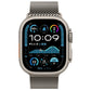xDfind Umbrella Buckle Think Mesh Milanese Stainless Steel Watch Band, For Apple Watch 46mm / 49mm / 45mm / 44mm Think Mesh