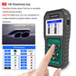 OBD2 scan tool displaying I/M readiness key status grid