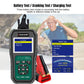 KONNWEI KW470 diagnostic tool showing battery test, cranking, and charging modes