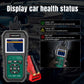 KONNWEI KW470 OBD2 scan tool showing diagnostic status colors on screen