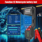 KONNWEI KW700 motorcycle battery tester with color screen and red clamp