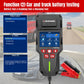 KONNWEI KW700 car/truck battery tester with color display and red alligator clamps