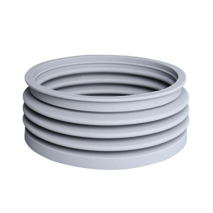 Gray silicone accordion air blower bellows for coffee bean hopper