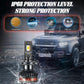 IP68 waterproof car LED headlight bulb with water splash protection diagram