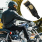Motorcycle helmet quick-release buckle clip on helmet strap, black with copper buckle