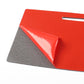 Adhesive backing film for carbon fiber door switch panel stickers, red and gray