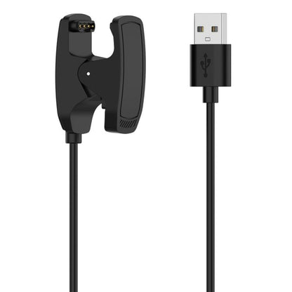 Black Garmin MARQ ATHLETE Gen1 clip charger with USB-A plug